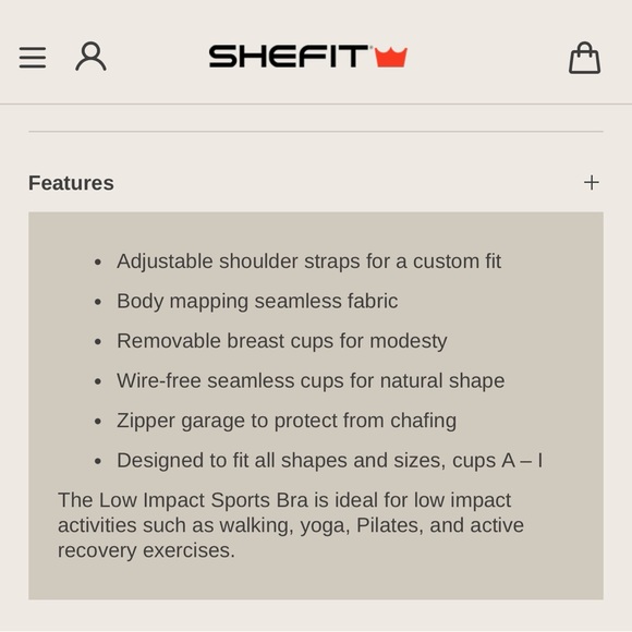 SHEFIT “Low Impact Sports Bra” - Picture 5 of 11